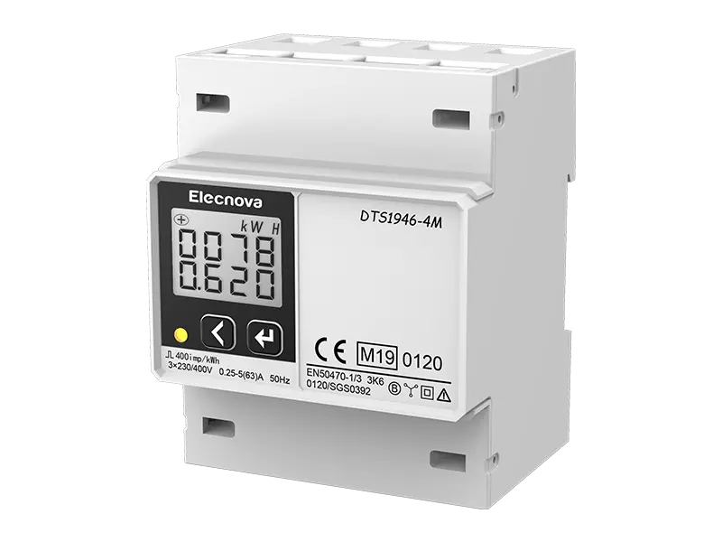 Contatore di energia montato su guida DIN AC per caricabatterie EV