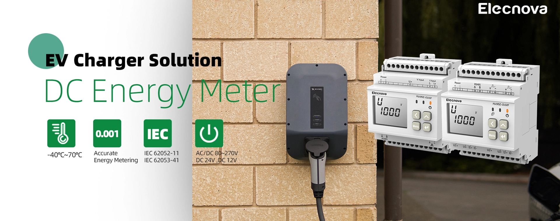 EV chargeur solution compteur d'énergie sfere dc