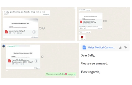 Haiye Medical Conducts Customer Satisfaction Survey